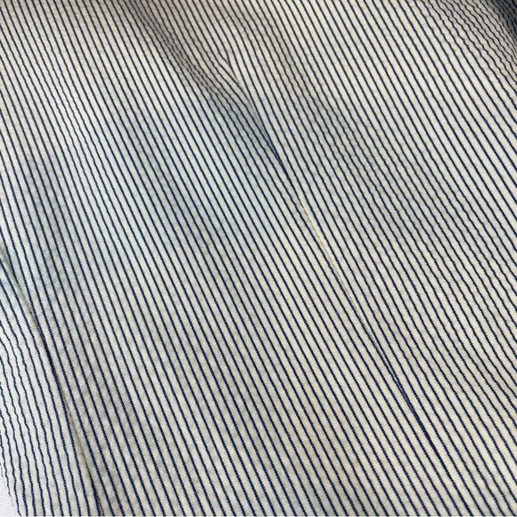 Banana Republic Women's Seersucker Blazer navy and white striped size 38S (M) - Picture 7 of 13